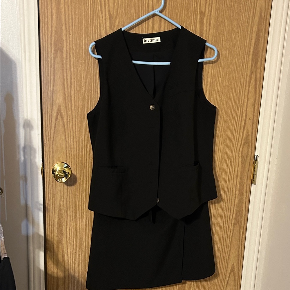 Livania Black Skirt Set for Women